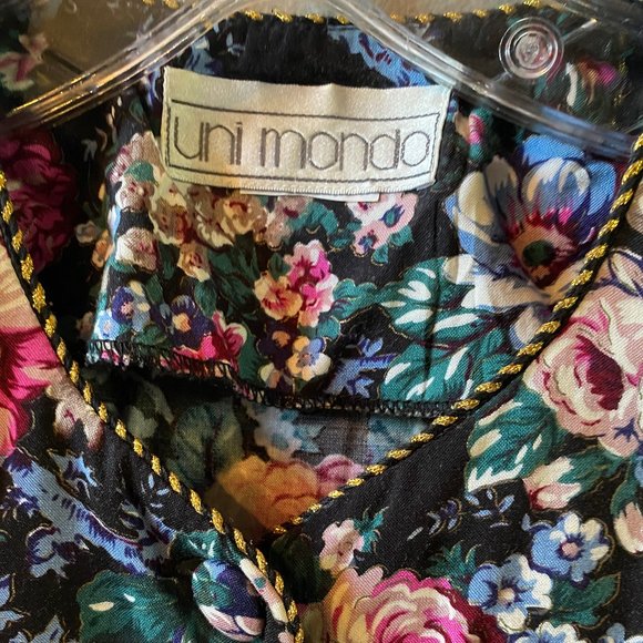 Vintage 80's English Granny Core Skirt Set by UNI Mondo - Picture 3 of 9